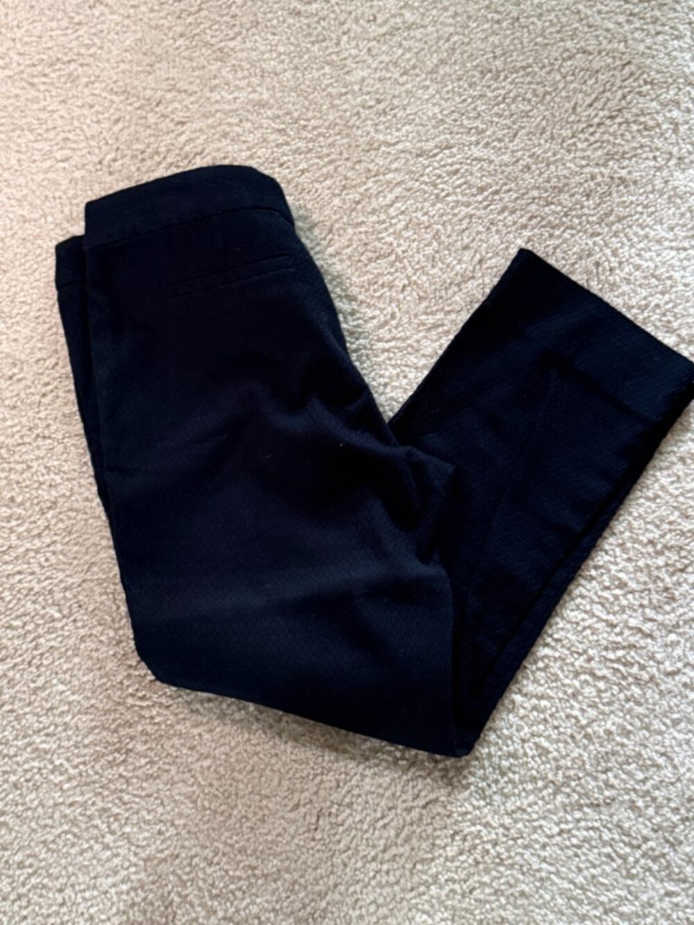 Black Banana Republic Cropped Textured Pants (10)